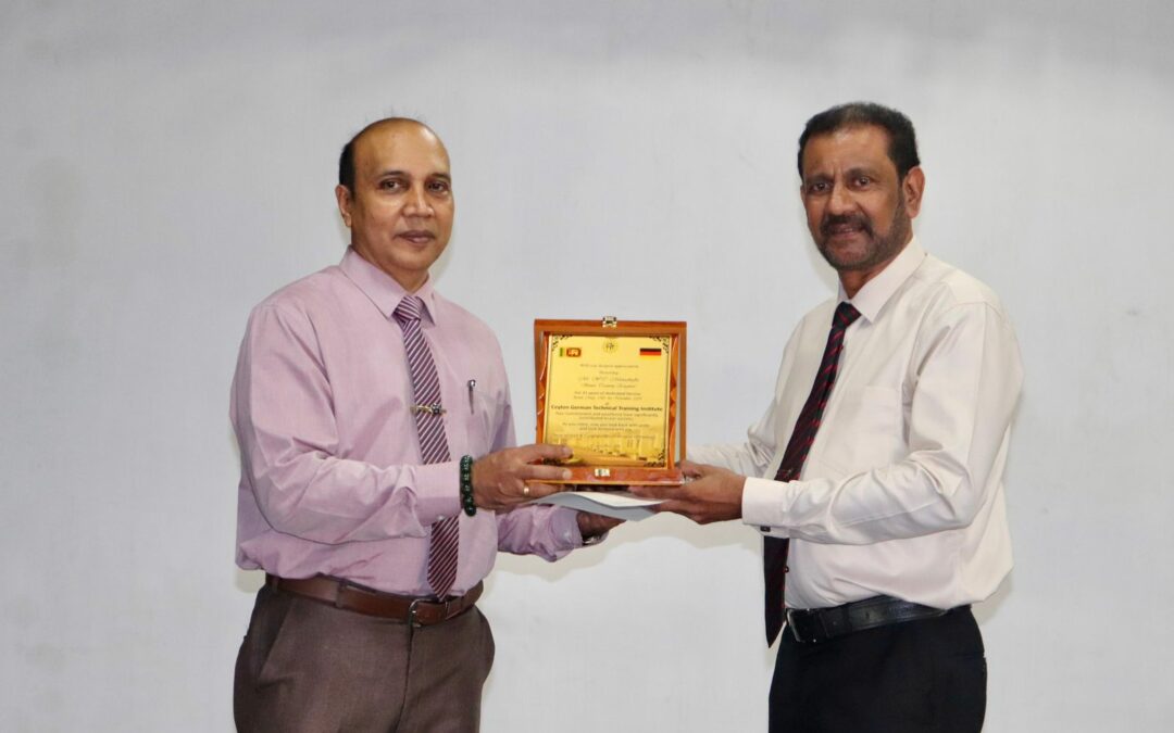 “Honoring Mr. W.C. Munasinghe: A Legacy of Excellence at CGTTI”