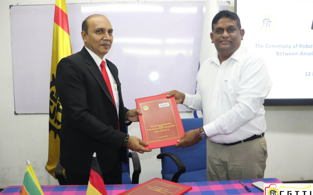 CGTTI Signs Landmark MoU with Ansell Lanka